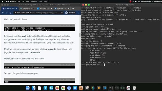 Install PostgreSQL 12 dan pgAdmin 4 di Ubuntu 20.04 смотреть онлайн
