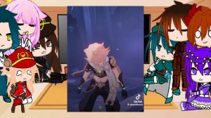 Реакция геншина на Люмин/Genshin impact characters react on Lumine. Rus/Eng