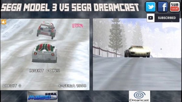 Sega Rally 2 Sega Model 3 Arcade Vs Sega Dreamcast