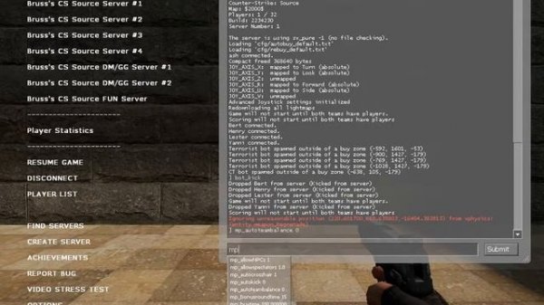 How to remove Auto team balance in CS source
