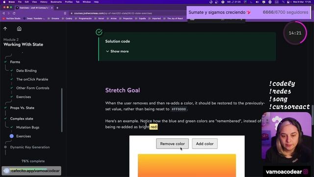 P14 - The Joy of React ?: Ejercicios rest/spread operator, estado, props смотреть онлайн