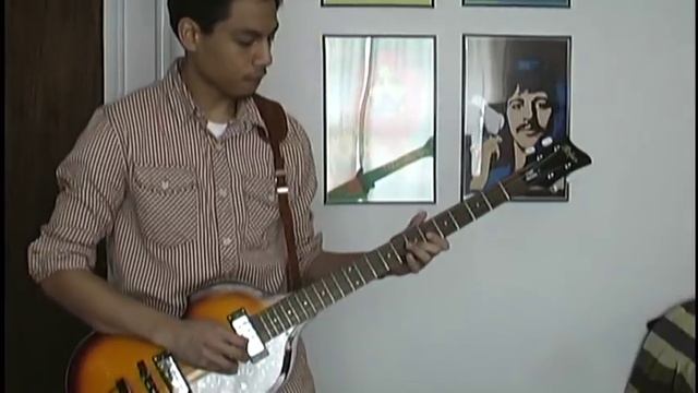The Beatles - I Saw Her Standing There bass cover смотреть онлайн