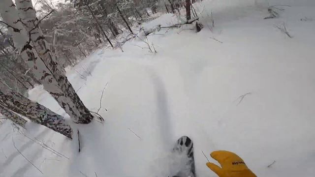 Фрирайд медитация гора Вишнёвая Вишневогорск Jones Storm Wolf в действии