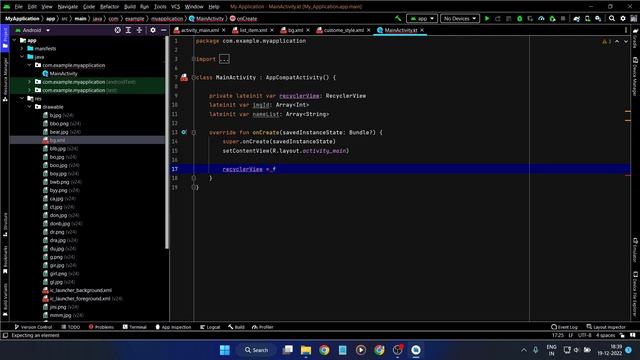 Kotlin | Recyclerview Searchview | Searchview In Android Studio | Searchview Android Studio Kotlin