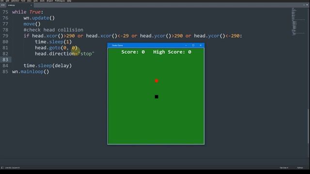 CREATE A CLASSIC SNAKE GAME USING PYTHON TURTLE WITH KEYBOARD FUNCTION |PYTHON TUTORIAL 2022 смотреть онлайн