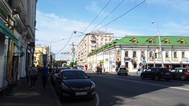 ⁴ᴷ⁶⁰ Walking Moscow: from Baumanskaya St. to Nizhnyaya Krasnosel'skaya St. - The Statue of Liberty смотреть онлайн