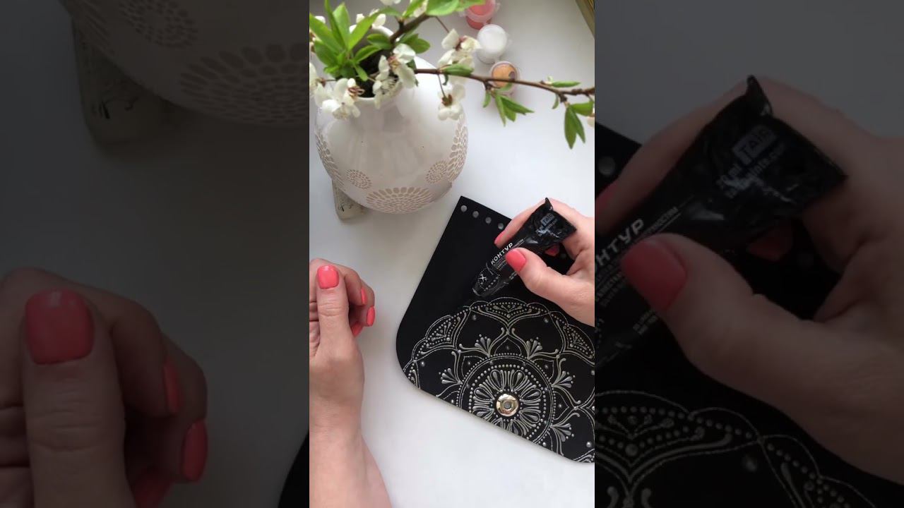 Шелгинская Елена и её чудесная роспись контурами ТАИР по коже #декор #art #diy смотреть онлайн