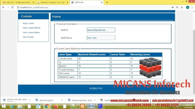 LEAVE MANAGEMENT SYSTEM PHP PROJECT смотреть онлайн