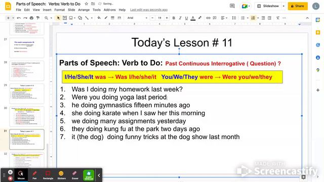 Mrs. Hang's Lesson Verb to Do: Past Continuous (Interrogative) ? смотреть онлайн