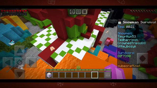 Играем в Minecraft на сервере CubeCraft!!! Обзор на новогодние игровые режимы!!! смотреть онлайн