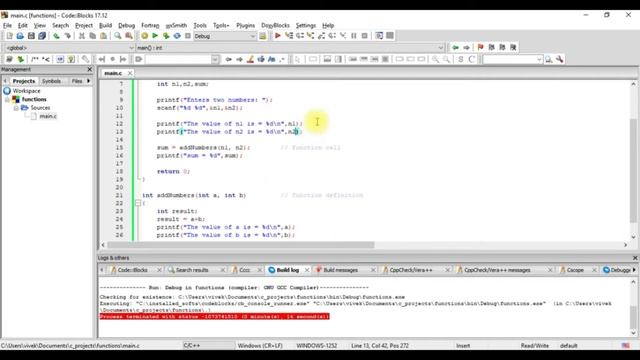 7.2 - Functions in C - Live Program - Master C and Embedded C Programming смотреть онлайн