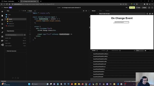 Events in React смотреть онлайн