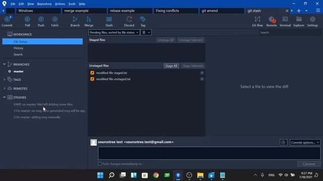 14-Sourcetree Git Stash смотреть онлайн