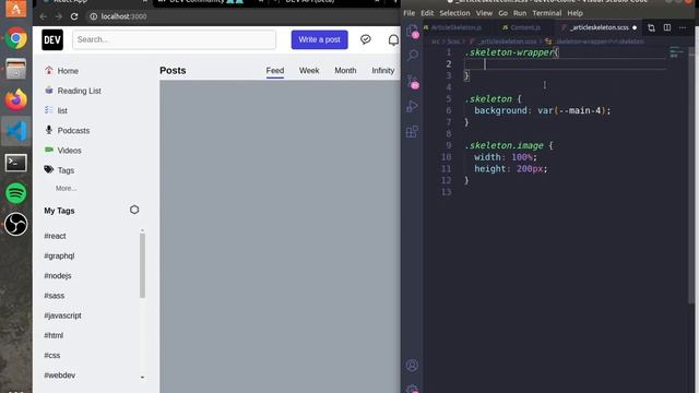 Build Dev.to Clone in React JS | Part 6 (Infinite Loading & Skeleton UI) смотреть онлайн