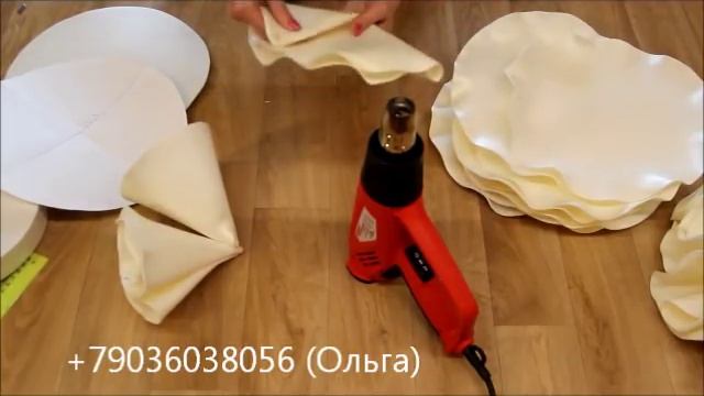 Бесплатный МК от Студии Больших цветов Ольги Ольневой "Цветок из изолона для фотозоны" смотреть онлайн