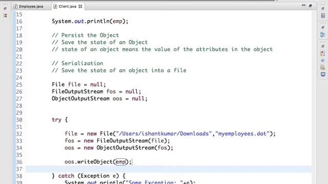 Java Tutorial - Serialization смотреть онлайн