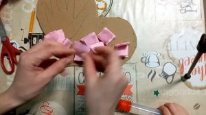 Сердце из салфеток