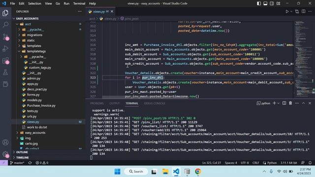 Easy Accounting | Python Django | Reverse Journal Entry | ERP Application | Purchase Invoice смотреть онлайн