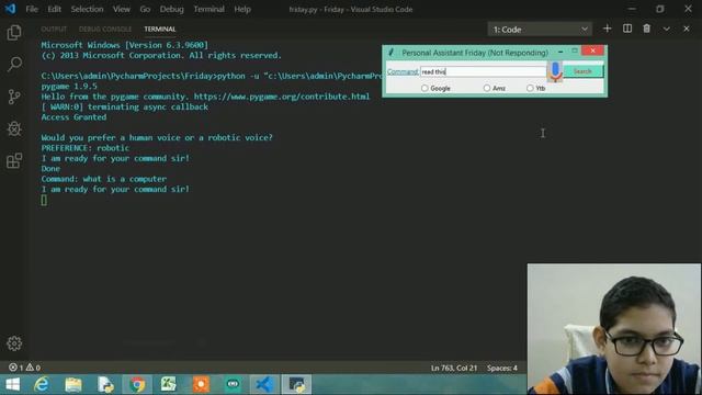 Ironman FRIDAY Virtual Assistant in Python смотреть онлайн