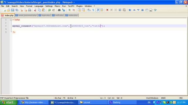 PHP Tutorials : Forgot Password Script Part 1 смотреть онлайн