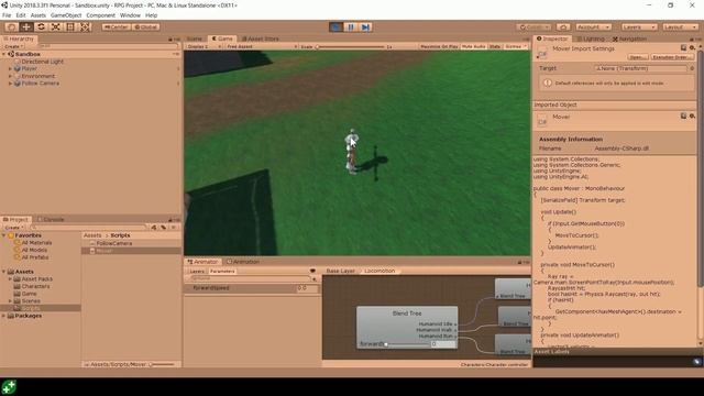 Урок#14 Oсновные настройки движения от GameDev.tv (машинный перевод яндекса)