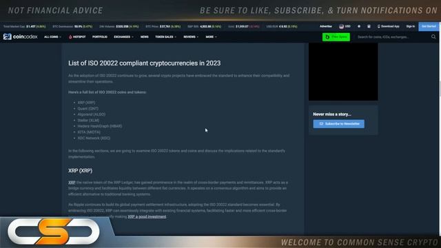?ТОП - 5 КРИПТОМОНЕТ СООТВЕТСТВУЮЩИХ ISO 20022?ДО ВНЕДРЕНИЯ ISO 20022 ОСТАЛОСЬ ВСЕГО НЕСКОЛЬКО ДНЕЙ