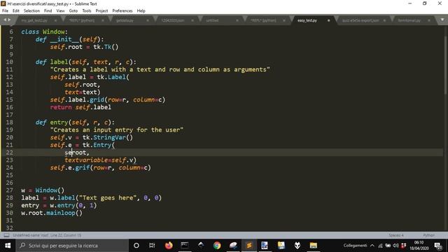 Tkinter app to make tests - part 1 смотреть онлайн