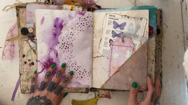 Butterfly Faery Grimoire Flip Through- Book of Shadows, Junk Journal смотреть онлайн