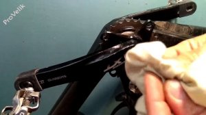 Как заменить звезду на системе Shimano Deote XT FD-M786 не снимая шатуны