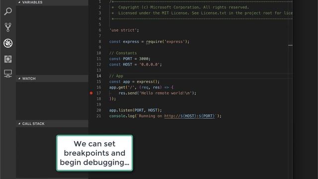 Microsoft Build 2019: ตัวอย่างการ run และ debug โปรเจค Node.js ด้วย Cloud Development Environment смотреть онлайн