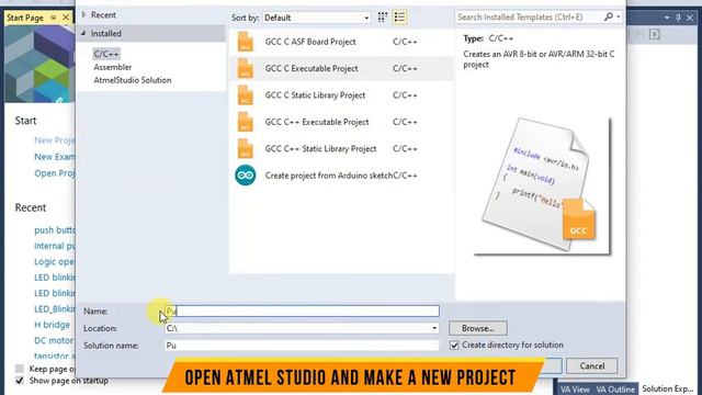 Push Button and LED Proteus Simulation Using ATmega16 смотреть онлайн