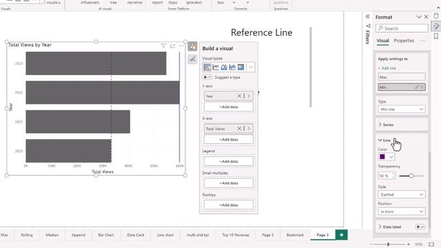 Add A Reference Line To Your Power Bi Chart For More Data Insights! смотреть онлайн