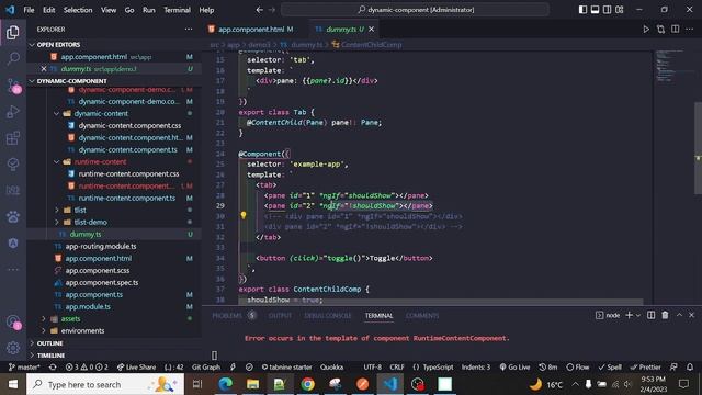 ContentChild Decorator in Angular. смотреть онлайн