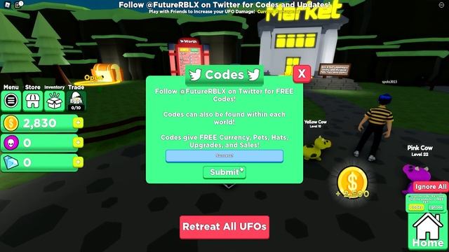 UFO Simulator (SEPTEMBER 2021) ALL *NEW* SECRET CODES!? Roblox UFO Simulator смотреть онлайн