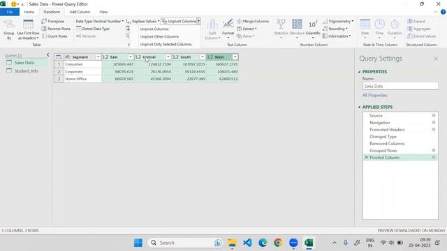 Excel 11: Power Query Editor in Excel || Pivot, Unpivot Columns, Move Columns, Extract Information смотреть онлайн