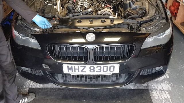 HOW TO REMOVE FRONT BUMPER & PLASTIC TRIM BMW F10 F11 N57 N47 535D 530D 525D 520D M5 528i 530i 550 смотреть онлайн