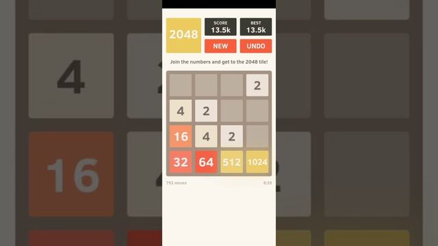 Набираю 2048 в игре 2048??