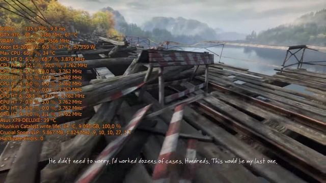 The Vanishing of Ethan Carter Redux Xeon E5-2690 V2 10 Core@3766Mhz Turbo 4100Mhz GTX 970 g1 gaming смотреть онлайн