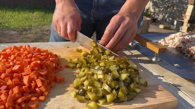 СОЛЯНКА В КАЗАНЕ НА КОСТРЕ. Супер рецепт!!!