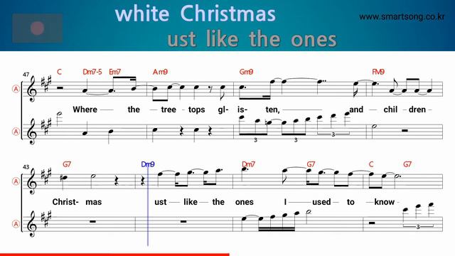 White Christmas - Christmas Song (Alto Saxophone Sheet Music Bb Key / Karaoke / Easy Solo Cover) смотреть онлайн
