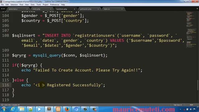 PHP Web Development How To Make A Website Tutorial 54 Javascript Ajax Registration Part 5 Status смотреть онлайн