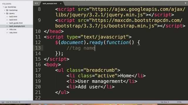 [ khóa học lập trình bằng Bootstrap] Thao tác lên tags html bằng jquery смотреть онлайн