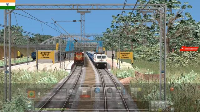 Action Time WAP-7 Hog Electric Locomotive of 17230 Sabari Express | TS 2022 Railworks -3 Live Now ? смотреть онлайн