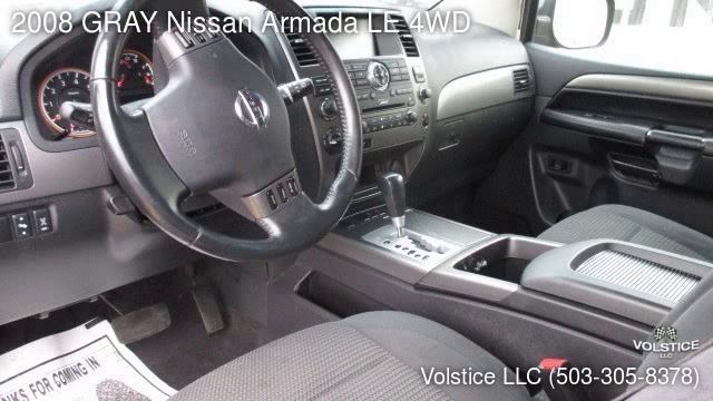 2008 GRAY Nissan Armada LE 4WD - Milwaukie, OR 97222 - Used Cars смотреть онлайн