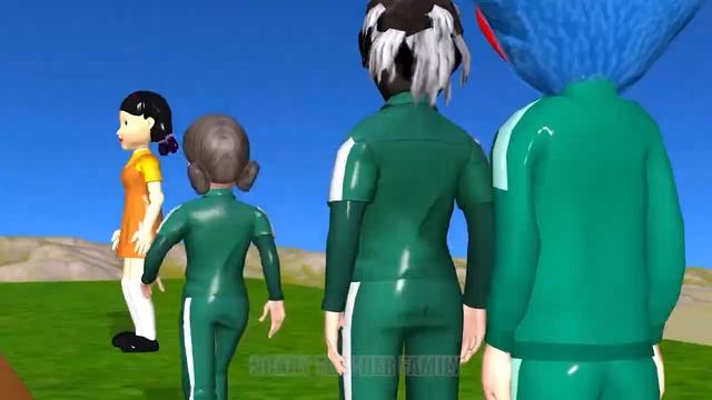 SCARY TEACHER 3D Vs SQUID GAME Glass Tower And Wood Shaping 5 Times Challenge Nick And Tani || CFD