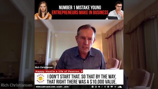 Number 1 Mistake Young Entrepreneurs Make In Business - Happy Hustle Episode with Rich Christiansen смотреть онлайн