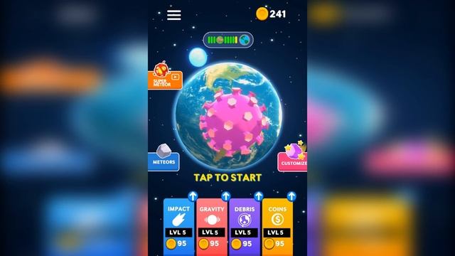 ЭВОЛЮЦИЯ МЕТЕОРИТА, МАКСИМАЛЬНЫЙ УРОВЕНЬ! | Meteors Attack! смотреть онлайн