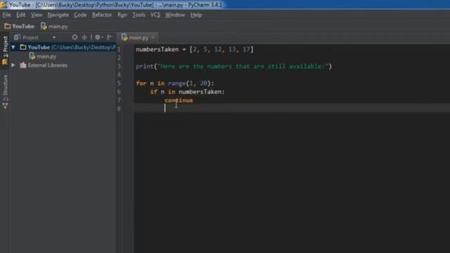 How to use continue keyword in python смотреть онлайн