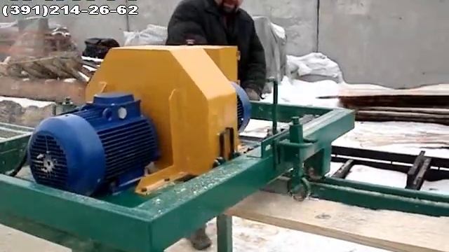 Кромкообрезной станок двухпильный К-2м смотреть онлайн