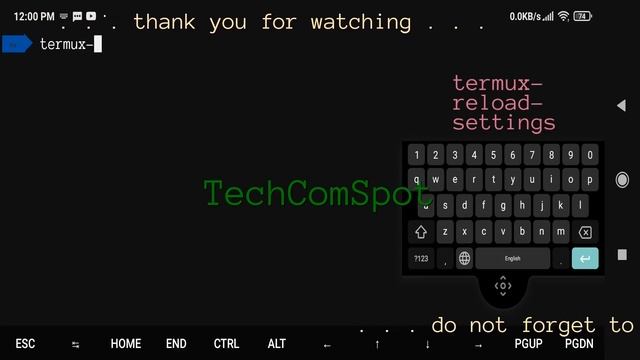 Adding Extra Keys Row In Termux - DELETE Key - Android No Root - Free - TechComSpot смотреть онлайн